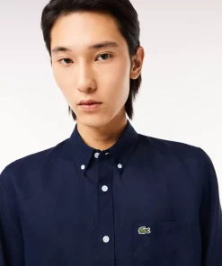 Lacoste Shirts-Men'S Linen Shirt