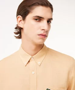 Lacoste Shirts-Men'S Linen Shirt