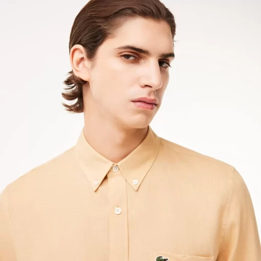 Lacoste Shirts-Men'S Linen Shirt