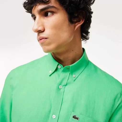 Lacoste Shirts-Men'S Linen Shirt