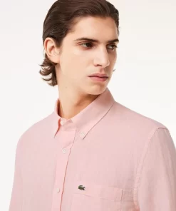 Lacoste Shirts-Men'S Linen Shirt