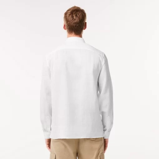 Lacoste Shirts-Men'S Linen Shirt