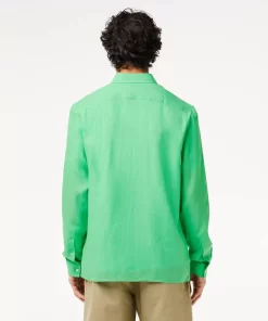 Lacoste Shirts-Men'S Linen Shirt