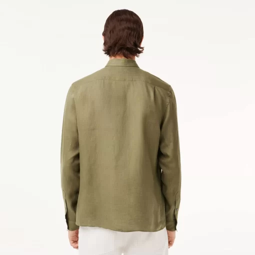 Lacoste Shirts-Men'S Linen Shirt