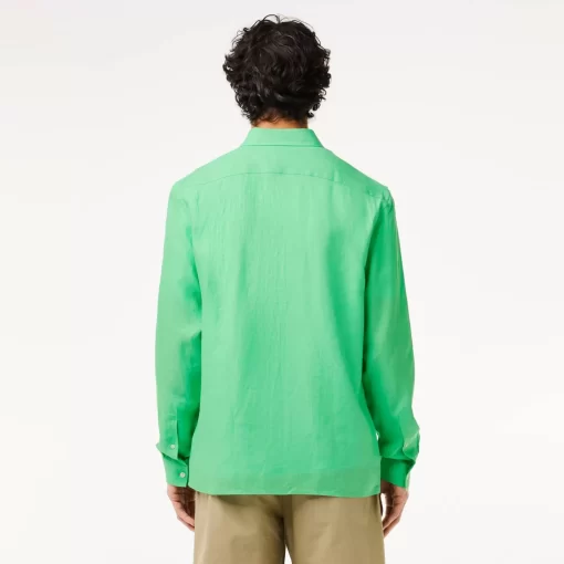 Lacoste Shirts-Men'S Linen Shirt