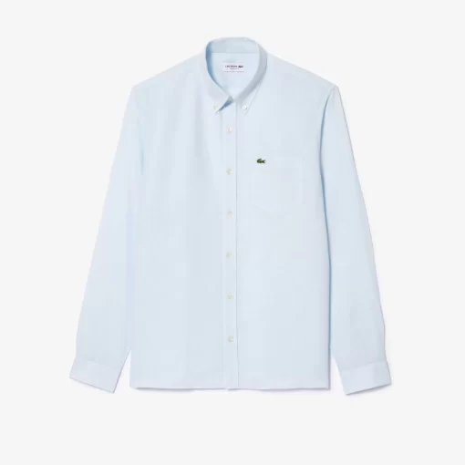 Lacoste Shirts-Men'S Linen Shirt