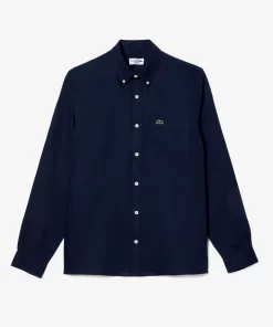 Lacoste Shirts-Men'S Linen Shirt