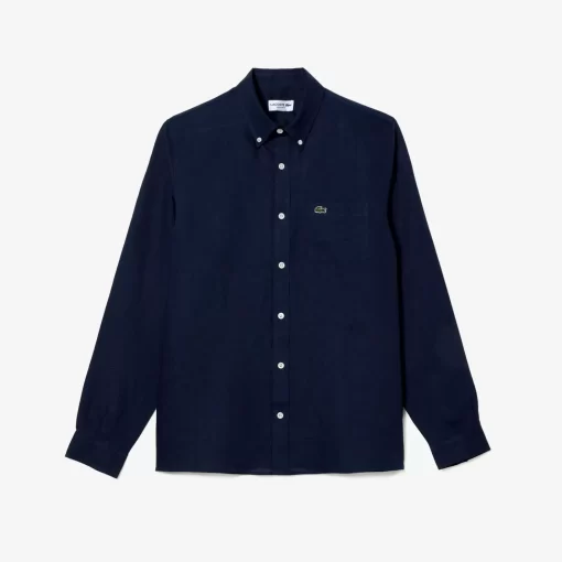 Lacoste Shirts-Men'S Linen Shirt