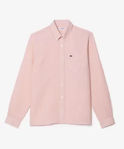 Lacoste Shirts-Men'S Linen Shirt