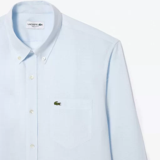 Lacoste Shirts-Men'S Linen Shirt