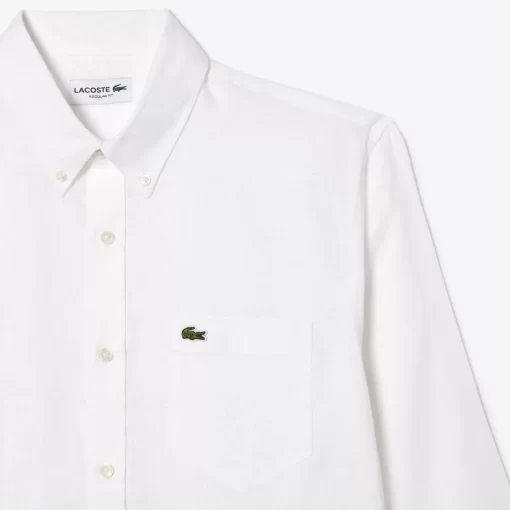 Lacoste Shirts-Men'S Linen Shirt