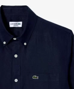 Lacoste Shirts-Men'S Linen Shirt