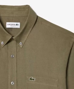 Lacoste Shirts-Men'S Linen Shirt