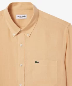 Lacoste Shirts-Men'S Linen Shirt