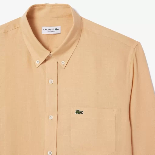 Lacoste Shirts-Men'S Linen Shirt