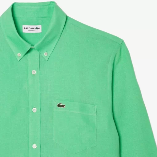 Lacoste Shirts-Men'S Linen Shirt