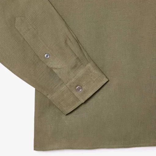 Lacoste Shirts-Men'S Linen Shirt