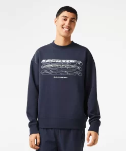 Lacoste Sweatshirts-Men'S Loose Fit Branded Sweatshirt