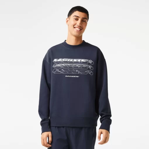 Lacoste Sweatshirts-Men'S Loose Fit Branded Sweatshirt