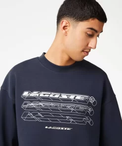 Lacoste Sweatshirts-Men'S Loose Fit Branded Sweatshirt