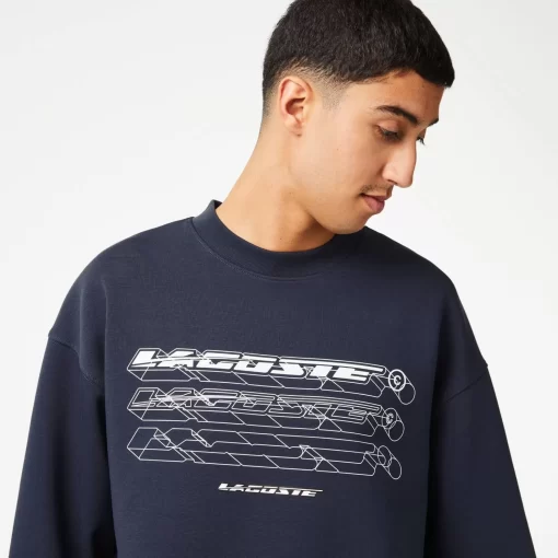 Lacoste Sweatshirts-Men'S Loose Fit Branded Sweatshirt