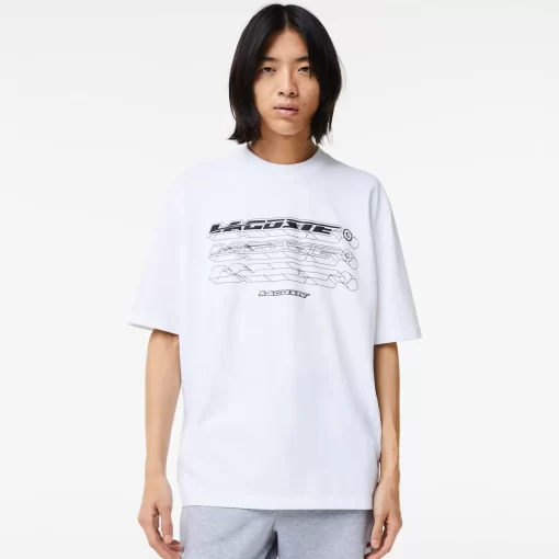 Lacoste T-Shirts-Men'S Loose Fit Organic Cotton Pique T-Shirt