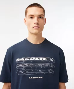 Lacoste T-Shirts-Men'S Loose Fit Organic Cotton Pique T-Shirt