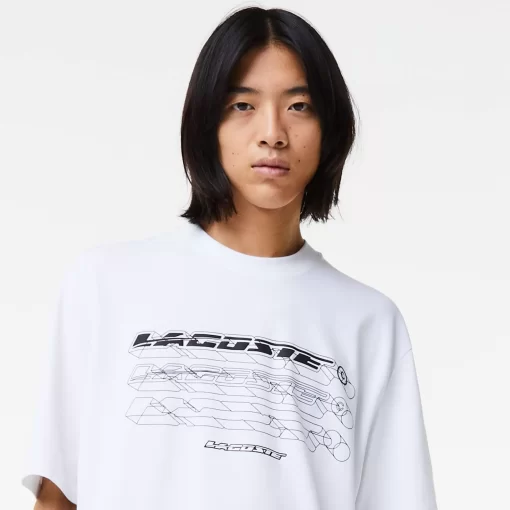 Lacoste T-Shirts-Men'S Loose Fit Organic Cotton Pique T-Shirt