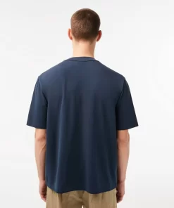 Lacoste T-Shirts-Men'S Loose Fit Organic Cotton Pique T-Shirt