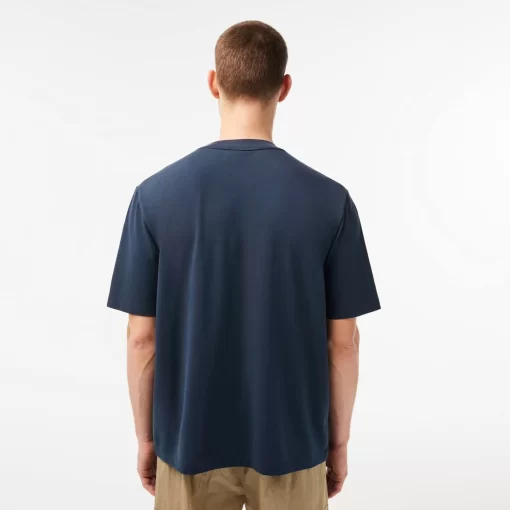 Lacoste T-Shirts-Men'S Loose Fit Organic Cotton Pique T-Shirt