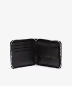 Lacoste Wallets & Small Leather Goods-Men'S Monogram Print Small Zip Wallet