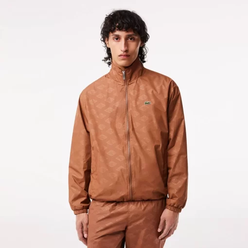 Lacoste Jackets & Coats-Men'S Monogram Print Track Jacket