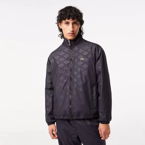 Lacoste Jackets & Coats-Men'S Monogram Print Track Jacket