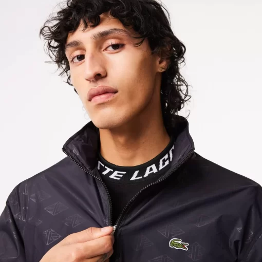 Lacoste Jackets & Coats-Men'S Monogram Print Track Jacket