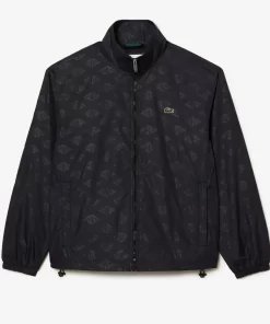 Lacoste Jackets & Coats-Men'S Monogram Print Track Jacket