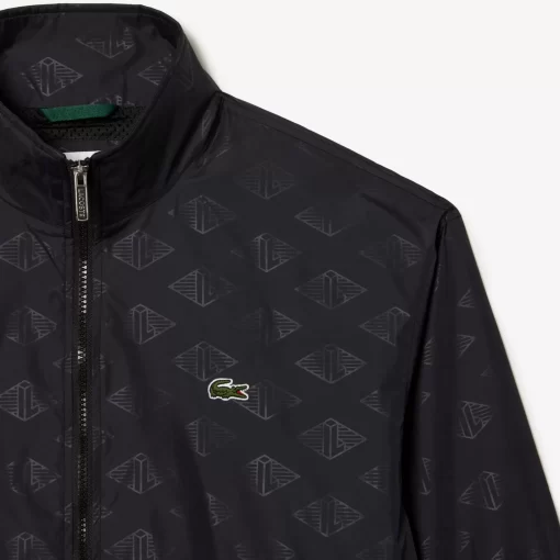 Lacoste Jackets & Coats-Men'S Monogram Print Track Jacket