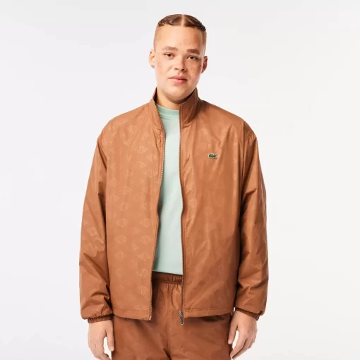 Lacoste Jackets & Coats-Men'S Monogram Print Track Jacket