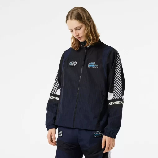 Lacoste Jackets & Coats-Men'S Ombre Checkerboard Print Track Jacket