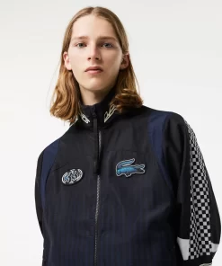 Lacoste Jackets & Coats-Men'S Ombre Checkerboard Print Track Jacket