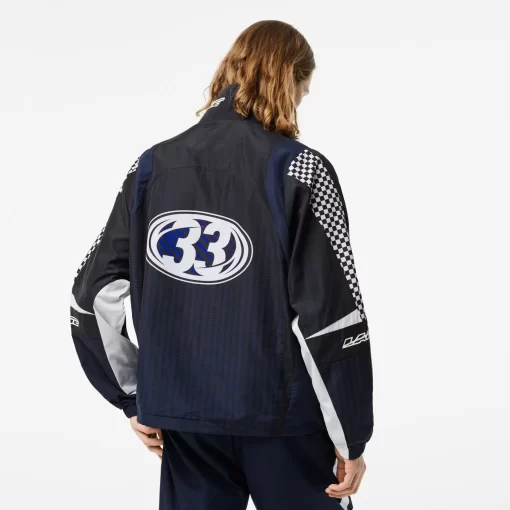 Lacoste Jackets & Coats-Men'S Ombre Checkerboard Print Track Jacket