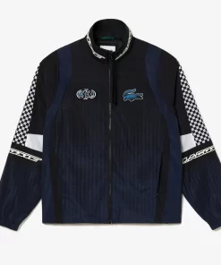 Lacoste Jackets & Coats-Men'S Ombre Checkerboard Print Track Jacket