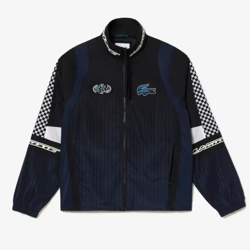 Lacoste Jackets & Coats-Men'S Ombre Checkerboard Print Track Jacket