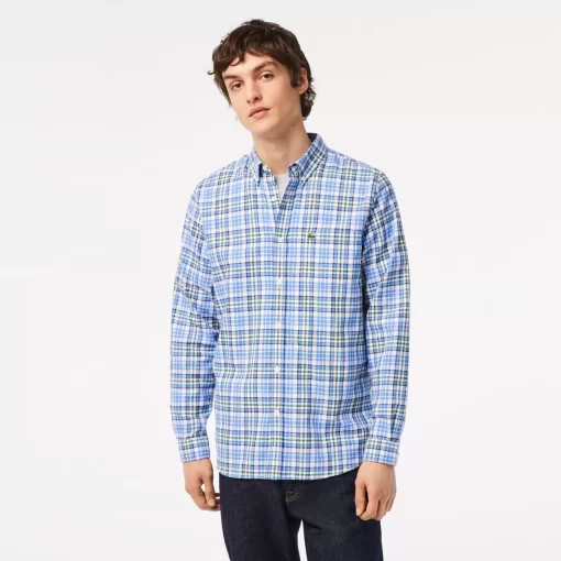 Lacoste Shirts-Men'S Organic Cotton Check Shirt