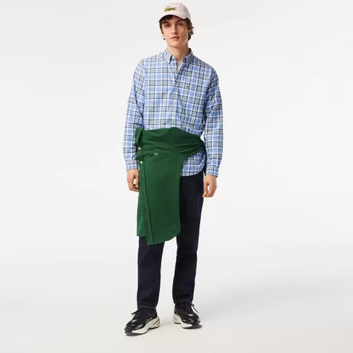 Lacoste Shirts-Men'S Organic Cotton Check Shirt