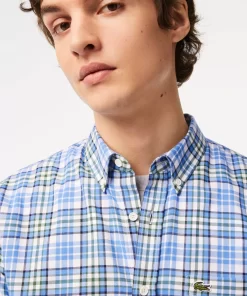 Lacoste Shirts-Men'S Organic Cotton Check Shirt