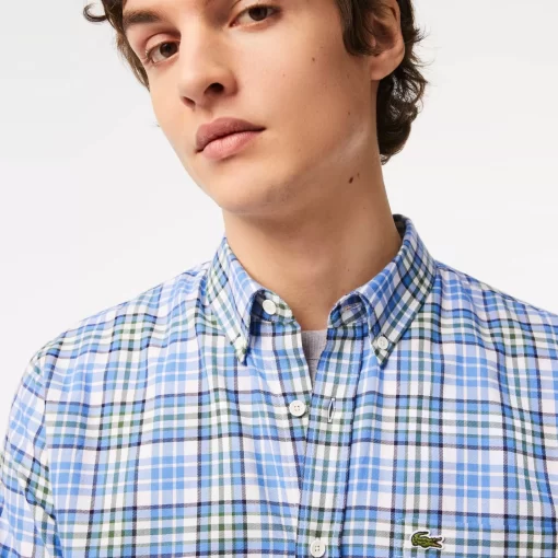 Lacoste Shirts-Men'S Organic Cotton Check Shirt