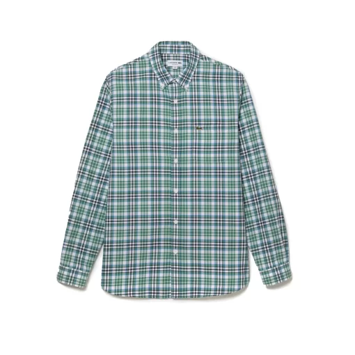 Lacoste Shirts-Men'S Organic Cotton Check Shirt