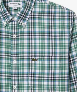 Lacoste Shirts-Men'S Organic Cotton Check Shirt