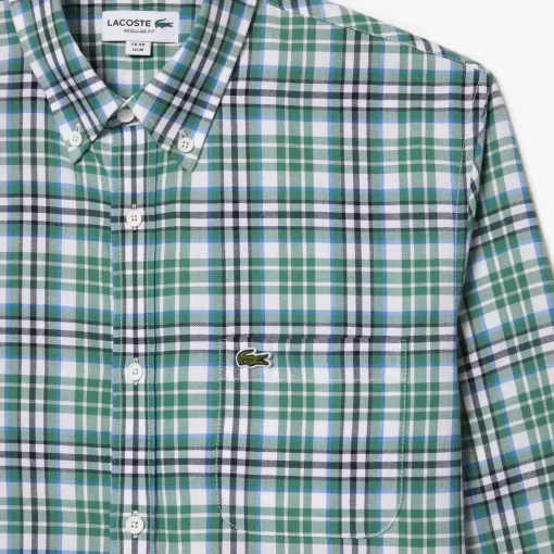 Lacoste Shirts-Men'S Organic Cotton Check Shirt