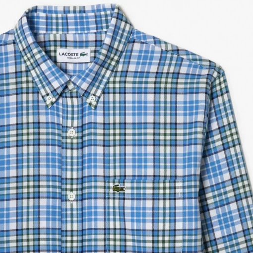 Lacoste Shirts-Men'S Organic Cotton Check Shirt